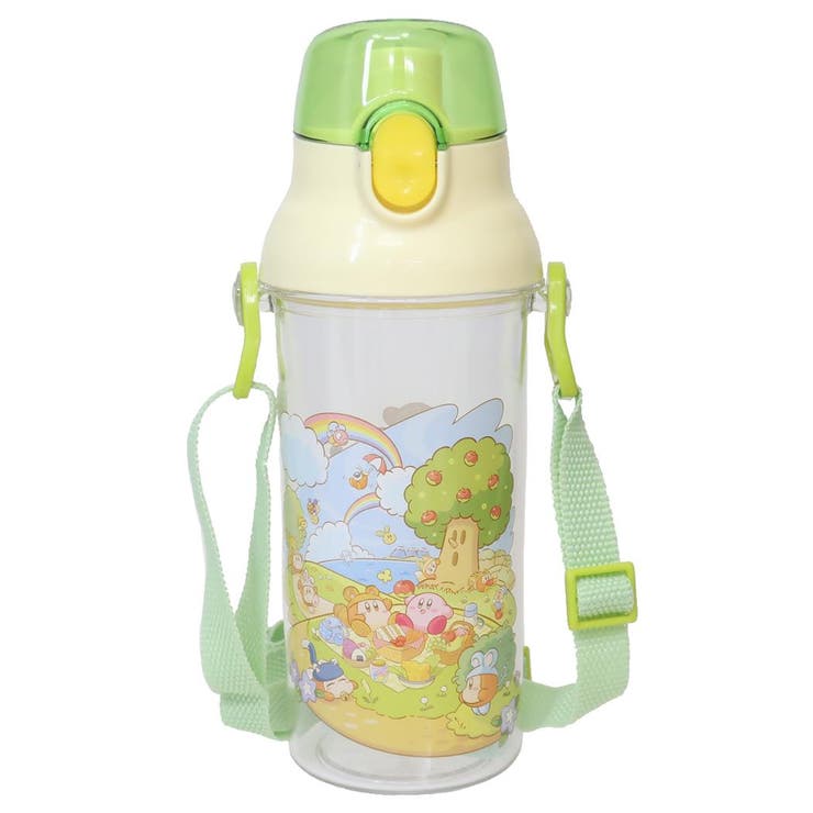 cinemacollection 星のカービィ 水筒 食洗機対応プラクリアボトル ピクニック スケーター ワンプッシュオープン 480ml 直飲み キャラクター グッズ 食器・キッチン用品