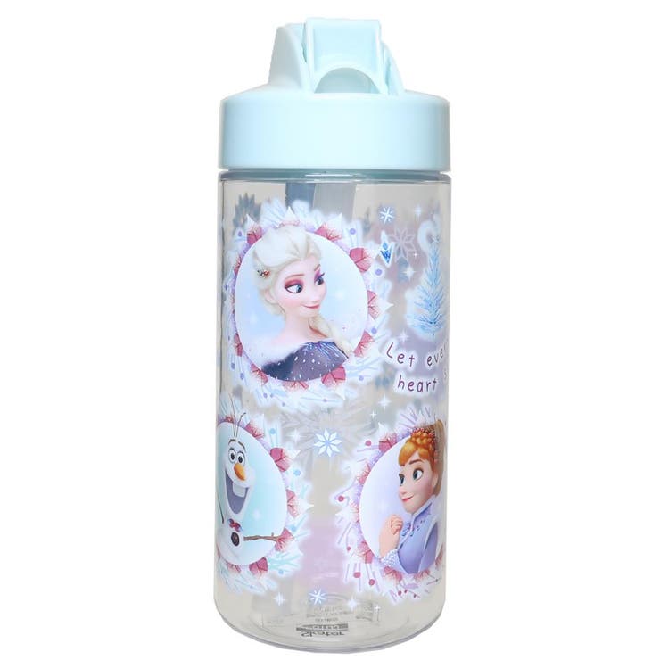cinemacollection アナと雪の女王 水筒 ストローボトル 500ml ディズニー スケーター ストロー飲み キッズ キャラクター グッズ 食器・キッチン用品
