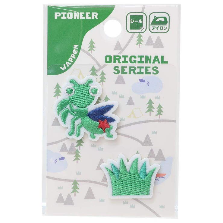【10％OFFクーポン！1/16(金)1:59まで】cinemacollection ワッペン アイロンパッチシール カマキリ パイオニア 手芸用品 キッズ グッズ ファッション雑貨