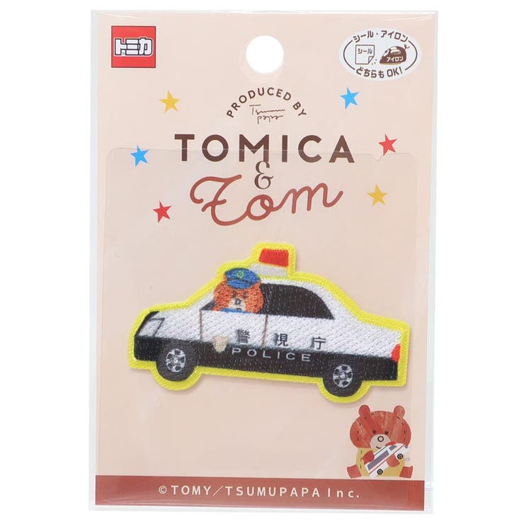 【10％OFFクーポン！1/16(金)1:59まで】cinemacollection トミカ ワッペン アイロンパッチシール トミカ＆トム TOMICA パイオニア 手芸用品 キャラクター グッズ ファッション雑貨