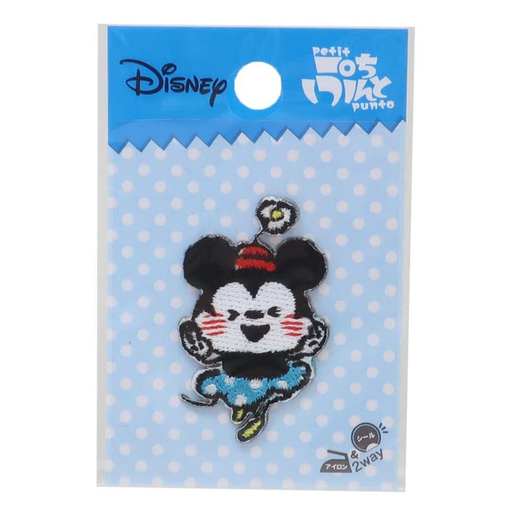 【10％OFFクーポン！1/16(金)1:59まで】cinemacollection ミニーマウス ワッペン ぷちぷんと カナヘイ画シリーズ ディズニー 社コッカ 手芸用品 刺繍 ししゅう キャラクター グッズ ファッション雑貨