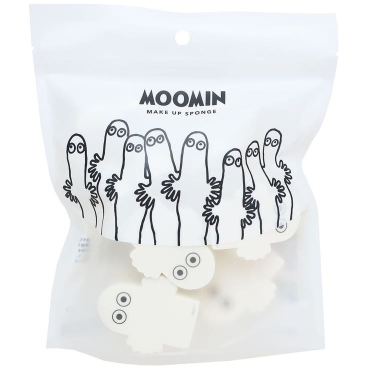 cinemacollection ムーミン メイクスポンジ ダイカットパフ10個入り 北欧 粧美堂 コスメ雑貨 キャラク..