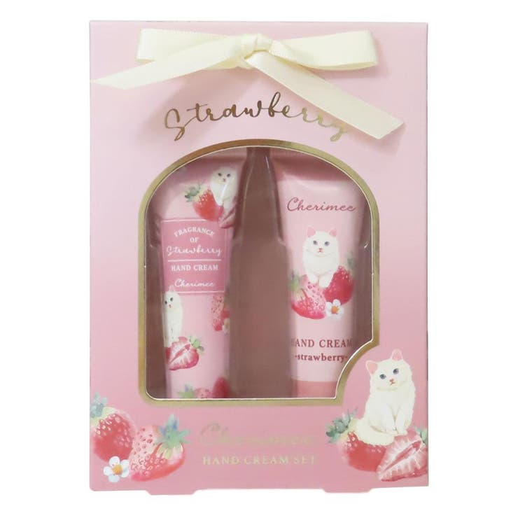 【10%OFFクーポン!11/27(木)1:59まで】cinemacollection シェリミー ハンドケアセット ハンドクリームセット ネコ ストロベリー ...