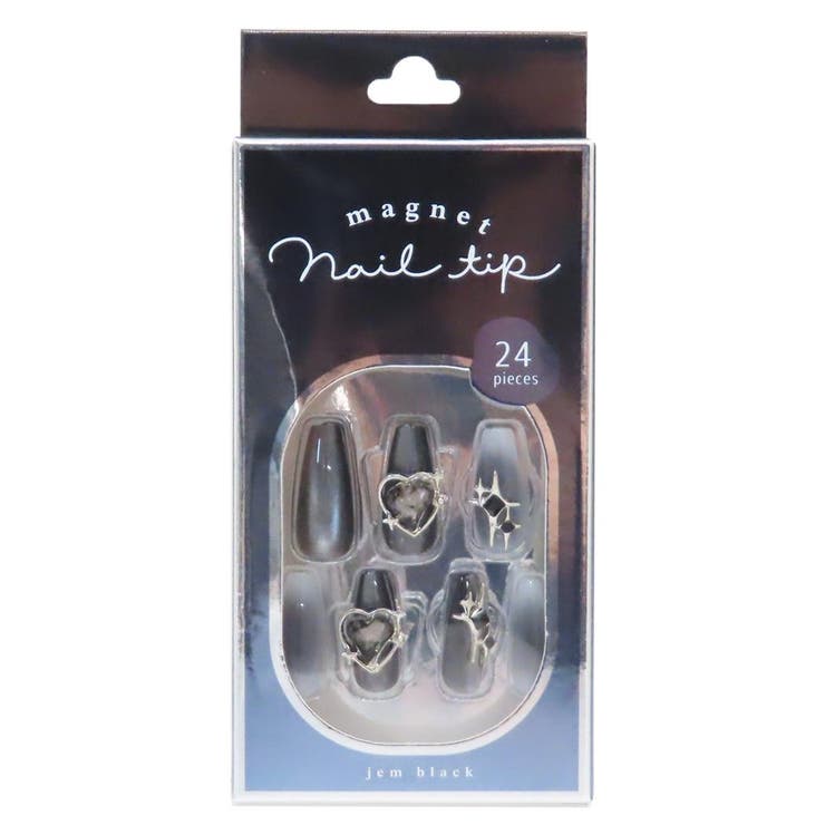 【10%OFFクーポン!11/27(木)1:59まで】cinemacollection コスメ雑貨 マグネットネイルチップ バレリーナ ジェムブラック クーリア...