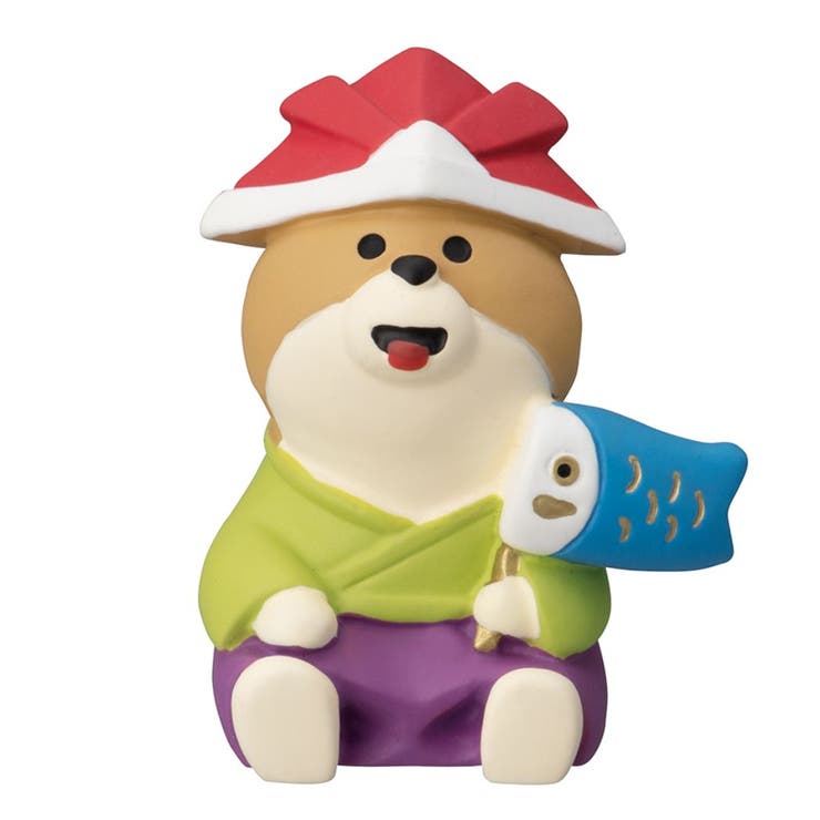 cinemacollection タンタン 端午のお祝い会 マスコット 端午の主役わんこ concombre デコレ インテリア 五月飾り かわいい グッズ 寝具・インテリア雑貨