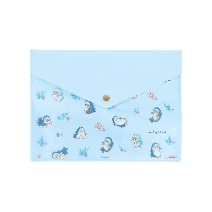 【10％OFFクーポン！2/10(火)1:59まで】cinemacollection モフサンド 書類ケース フラットケース A5 サメにゃん mofusand サンスター文具 新学期準備文具 事務用品 キャラクター グッズ 寝具・インテリア雑貨