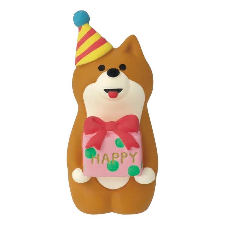 【ポイント2倍＆クーポン！3/11(水) 1:59まで】cinemacollection コンコンブル マスコット おめでとうプレゼントわんこ concombre デコレ コレクション かわいい グッズ 寝具・インテリア雑貨