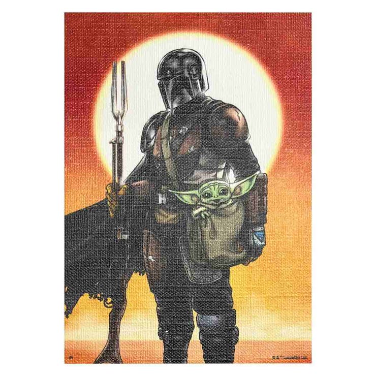 【10％OFFクーポン！2/10(火)1:59まで】cinemacollection スターウォーズ マンダロリアン コレクター雑貨 キャンバスカード A STAR WARS インロック コレクション雑貨 キャラクター グッズ 寝具・インテリア雑貨