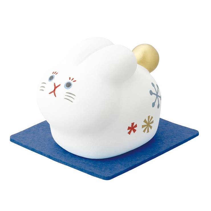 【10％OFFクーポン！3/26(木)1:59まで】cinemacollection 月しっぽうさぎ マスコット うさぎ素焼き飾り デコレ インテリア かわいい プレゼント グッズ 寝具・インテリア雑貨