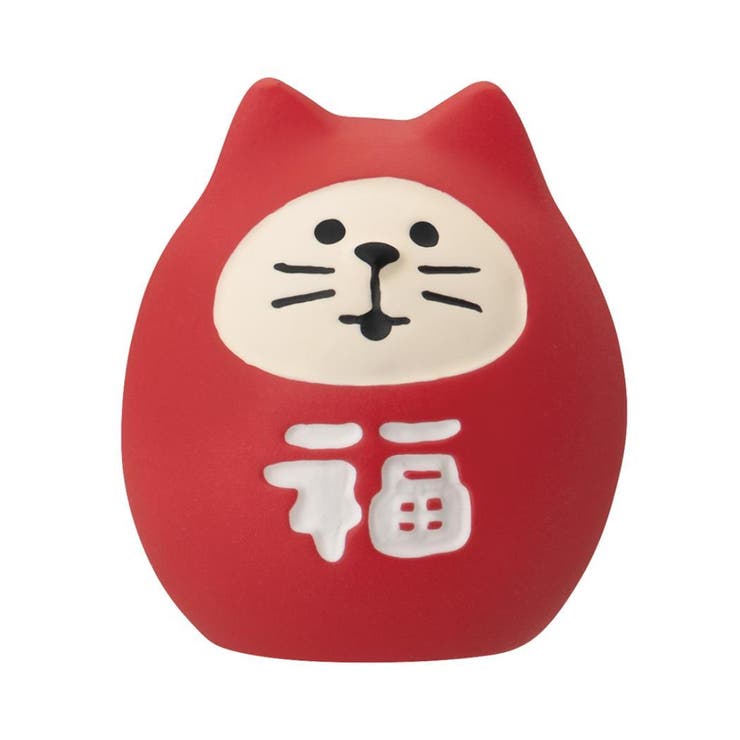 cinemacollection FUKU 福 MONO concombre マスコット 豆福マスコット 福猫だるま デコレ インテリア かわいい グッズ 寝具・インテリア雑貨