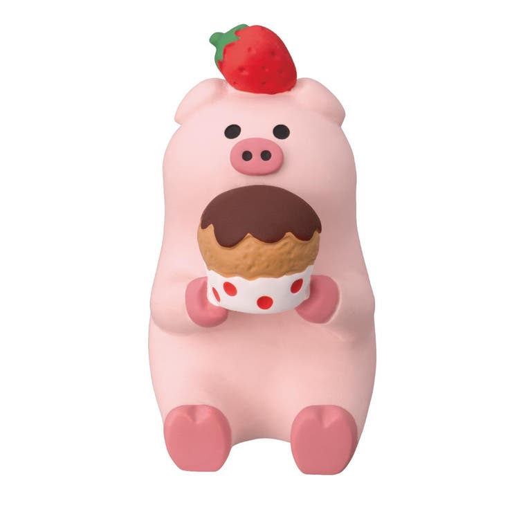 cinemacollection コンコンスイーツパーラー マスコット むしゃむしゃマフィンブタ デコレ プレゼント インテリア かわいい グッズ 寝具・インテリア雑貨