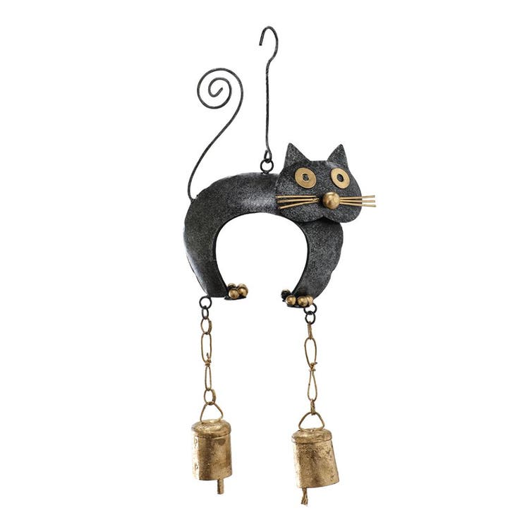 cinemacollection インテリア雑貨 ブリキベル 伸びクロネコ トモコーポレーション 吊るし飾り 壁飾り グッズ 寝具・インテリア雑貨