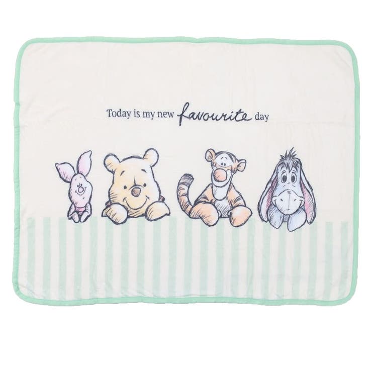 cinemacollection くまのプーさん ひざ掛け毛布 フランネルブランケット ナチュラルプー GN ディズニー モリシタ ウォーマー雑貨 防寒用品 かわいい プレゼント キャラクター グッズ