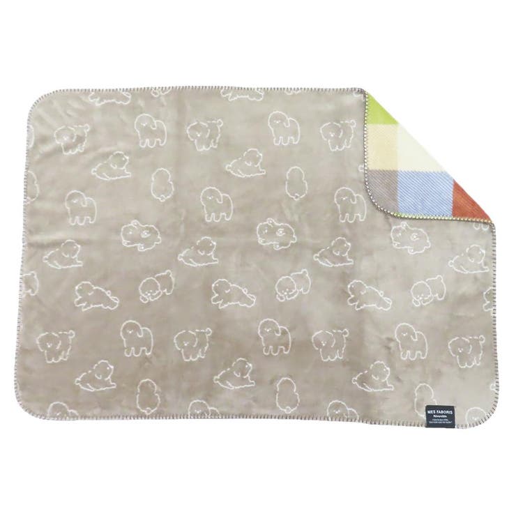 【10％OFFクーポン！1/29(木)1:59まで】cinemacollection ひざ掛け毛布 リバーシブルブランケット パピーチェック ベージュ フレンズヒル ウォーマー雑貨 ひざかけ 寒さ対策 防寒対策 あったかグッズ グッズ 寝具・インテリア雑