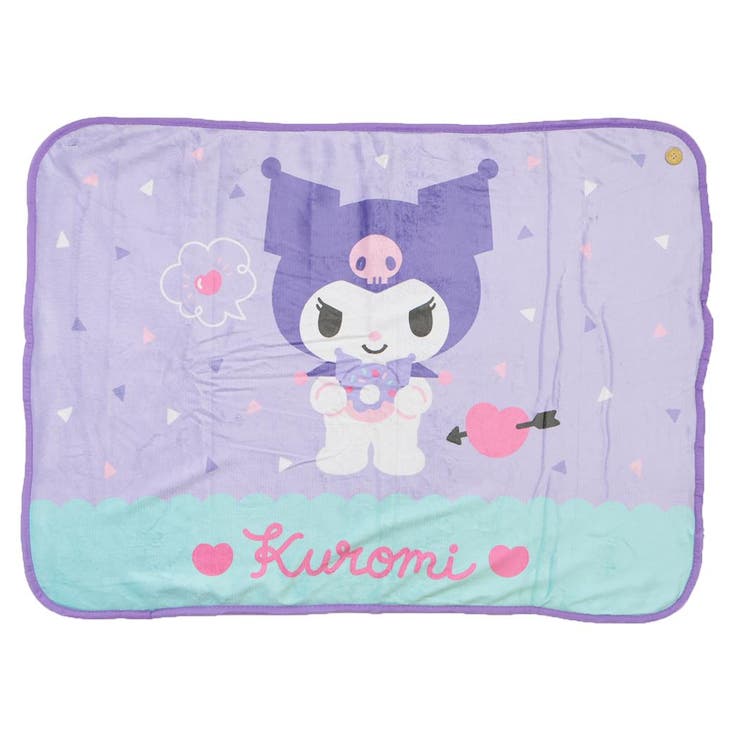 cinemacollection クロミ ひざ掛け毛布 ふわふわブランケット ボタン付き サンリオ ウォーマー雑貨 防寒用品 キャラクター グッズ 寝具・インテリア雑貨