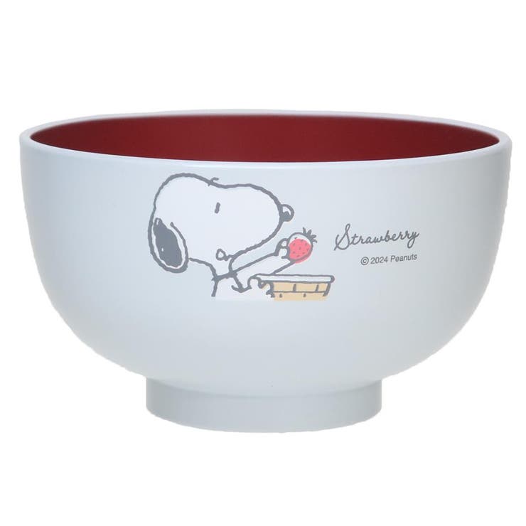 cinemacollection スヌーピー 汁椀 キッズ汁椀 ストロベリー ピーナッツ マリモクラフト プレゼント キャラクター グッズ 食器・キッチン用品