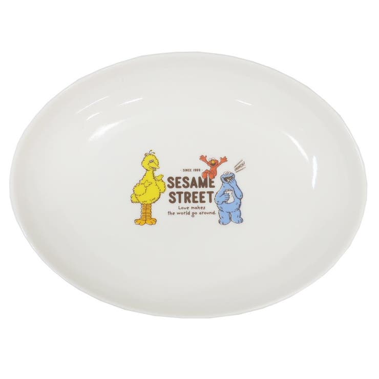 cinemacollection セサミストリート 大皿 カレー＆パスタ皿 レトロスタイル 金正陶器 プレゼント ギフト キャラクター グッズ 食器・キッチン用品