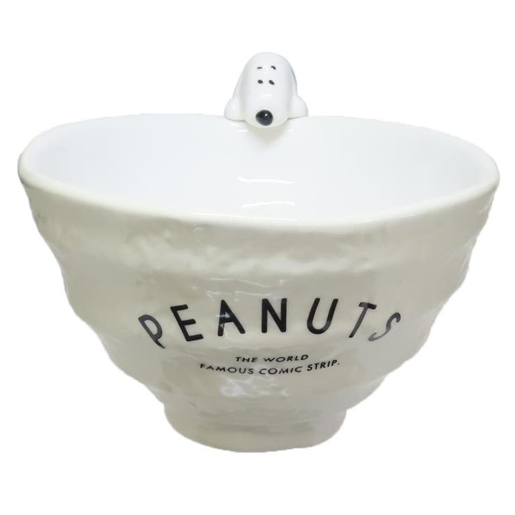 cinemacollection スヌーピー お茶碗 フィギュア付き茶碗 アイボリー ピーナッツ マリモクラフト キャラクター食器 キャラクター グッズ 食器・キッチン用品