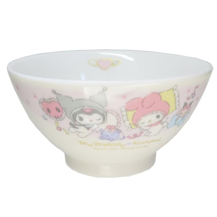 cinemacollection マイメロディ＆クロミ お茶碗 ライスボウル マイメロディ50th＆クロミ20th パープル サンリオ 金正陶器 食器 かわいい キャラクター グッズ 食器・キッチン用品