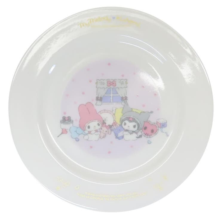 cinemacollection マイメロディ＆クロミ 中皿 プレート マイメロディ50th＆クロミ20th パープル サンリオ 金正陶器 食器 かわいい キャラクター グッズ 食器・キッチン用品