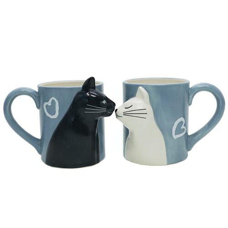 cinemacollection ねこ マグカップ キスペアマグ 2個セット アニマル サンアート ギフト食器 かわいい かわいい グッズ 通販 シネマコレクション 食器・キッチン用品