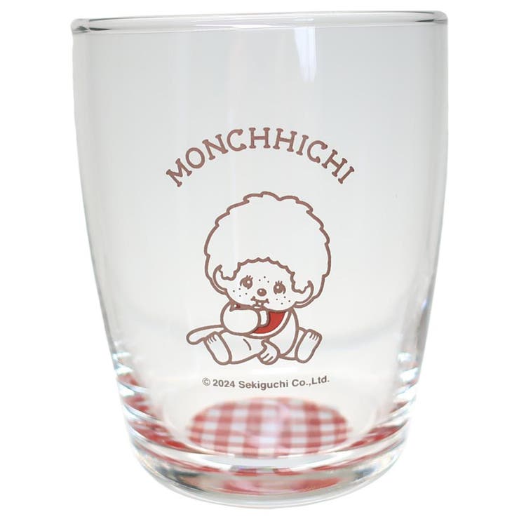 cinemacollection モンチッチ ガラスコップ グラス S チェック モンチッチくん 金正陶器 食器 プレゼント テーブルウェア キャラクター グッズ 食器・キッチン用品