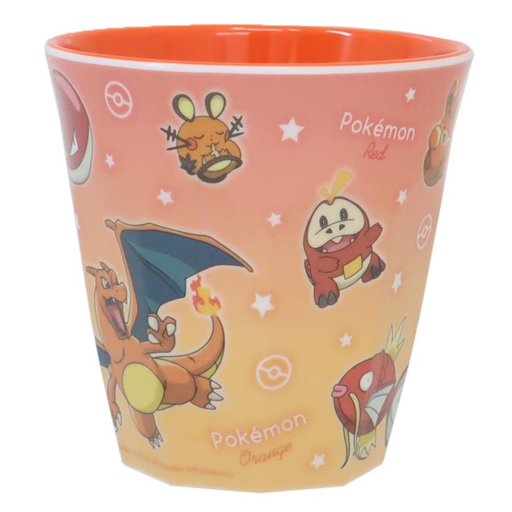 cinemacollection ポケットモンスター メラミンコップ メラミンカップ グラデーション レッド＆オレンジ ポケモン ティーズファクトリー プラスチック 食器 キャラクター グッズ 食器・キッチン用品