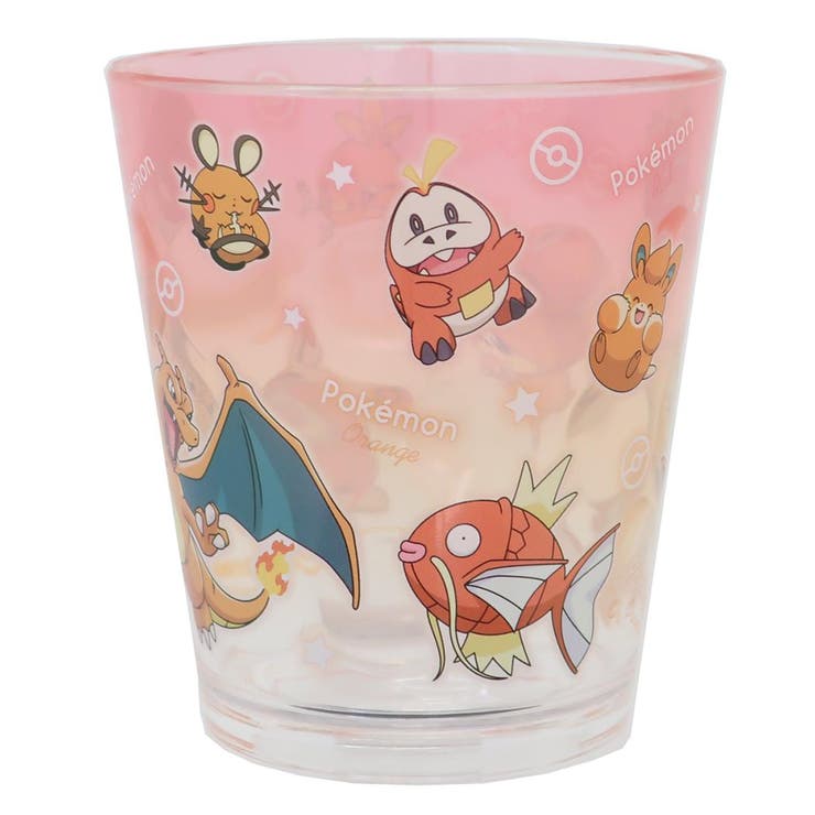 cinemacollection ポケットモンスター プラカップ ドットタンブラー グラデーション レッド＆オレンジ ポケモン ティーズファクトリー プラスチック 食器 かわいい キャラクター グッズ 食器・キッチン用品