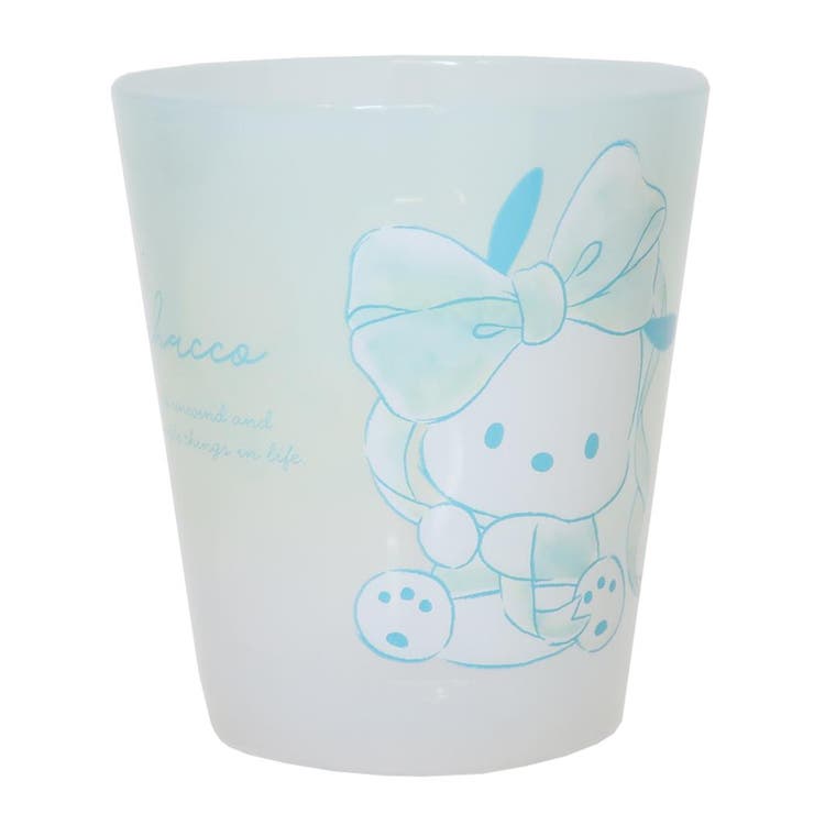 cinemacollection ポチャッコ プラカップ ドットタンブラー 水彩ビッグリボン サンリオ ティーズファク..