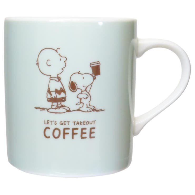 cinemacollection スヌーピー マグカップ 磁器製マグ LETS GET TAKEOUT ピーナッツ カミオジャパン プ..