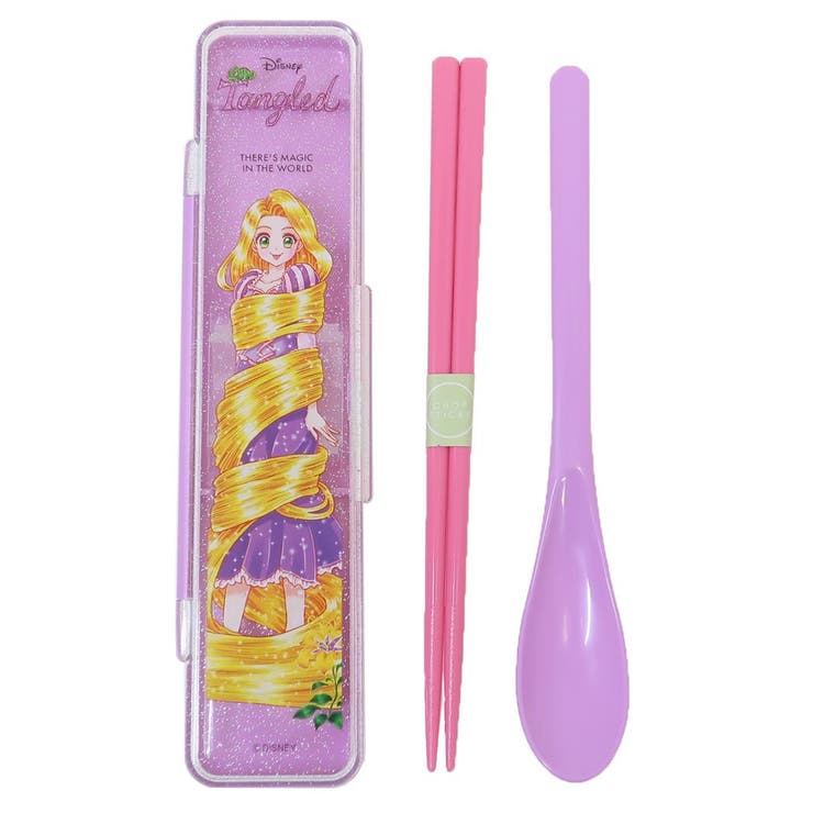 【10％OFFクーポン！2/10(火)1:59まで】cinemacollection 塔の上のラプンツェルx中川翔子 お箸＆スプーンセット 抗菌音の鳴らないコンビセット 箸 スプーン ディズニープリンセス スケーター おはしセット お箸セット キャラクタ