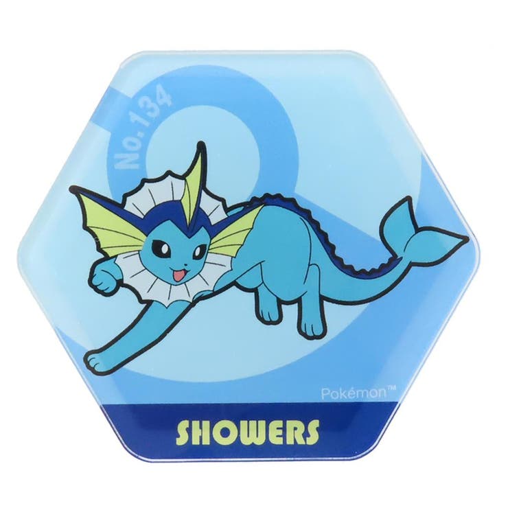 cinemacollection ポケットモンスター 磁石 ハニカムアクリルマグネット BIG vol.3 シャワーズ ポケモン アイアップ ホワイトボード 冷蔵庫 キャラクター グッズ 食器・キッチン用品