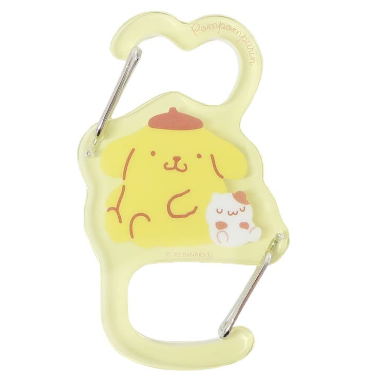 cinemacollection ポムポムプリン キーホルダー ツインカラビナホルダー サンリオ ティーズファクトリー プレゼント キャラクター グッズ アウトドア・キャンプ