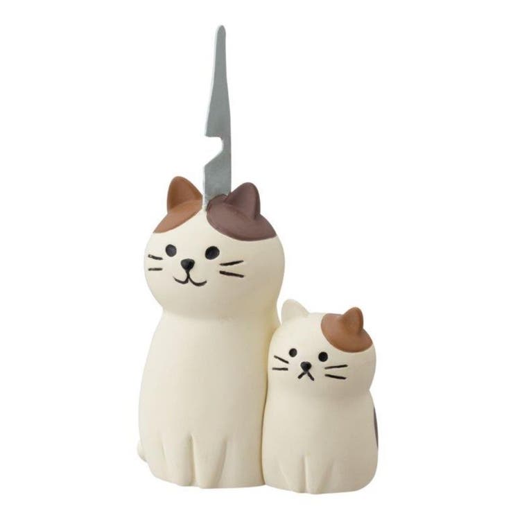 【10％OFFクーポン！1/29(木)1:59まで】cinemacollection 蚊取り線香ホルダー 親子蚊遣り＆火消しマスコット みけねこ 猫 デコレ サマー雑貨 ギフト雑貨 プレゼント グッズ アウトドア・キャンプ