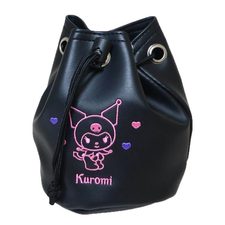 cinemacollection クロミ 巾着袋 巾着ポーチ きんちゃくポーチ クロミハート サンリオ 丸眞 ゴルフ ボールポーチ キャラクター グッズ スポーツ