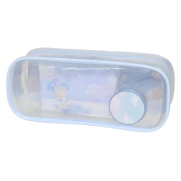 cinemacollection 文房具セット クリアペンポーチ文具ギフトセット ブルー クーリア プレゼント 筆箱 ペンケース かわいい グッズ 文房具