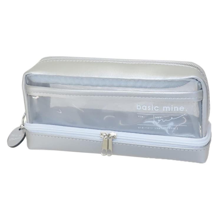 cinemacollection ペンケース メッシュボトムポケットペンポーチ ベーシックマイン 新入学 クーリア 筆箱 新学期準備文具 シンプル グッズ 文房...