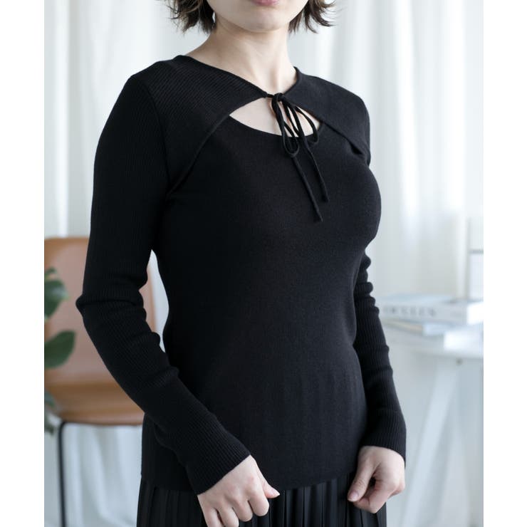 aimoha 【BANICO】韓国風ひも結びトップス トップス