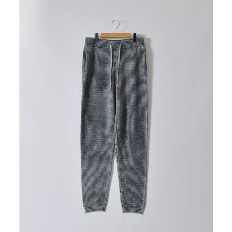 【10％OFFクーポン！2/10(火)1:59まで】MODISH GAZE ピグメントワッフルニットパンツ パンツ・ズボン