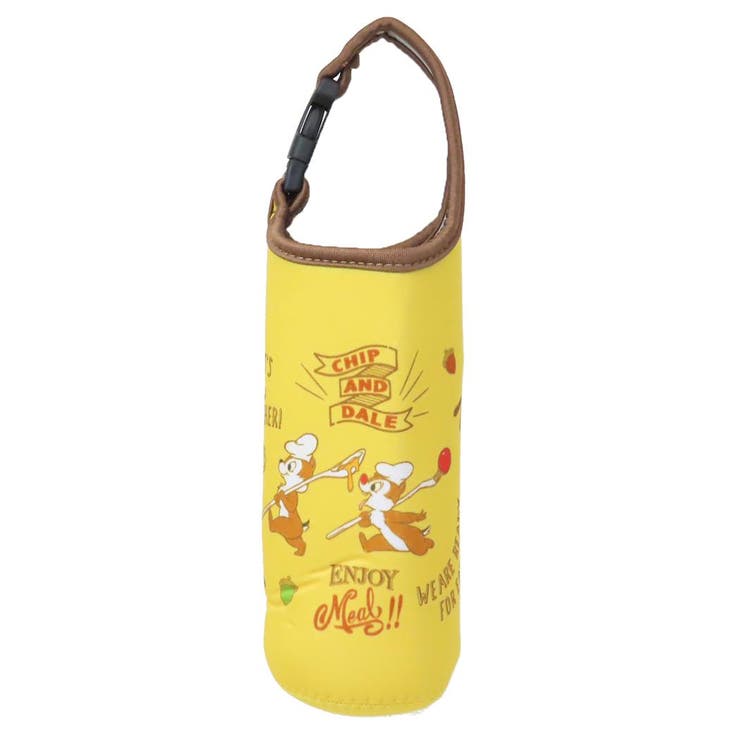 cinemacollection チップ＆デール ペットボトルホルダー ペットボトルカバー エンジョイミール ディズニー 丸眞 500-600ml マグボトルカバー キャラクター グッズ 食器・キッチン用品