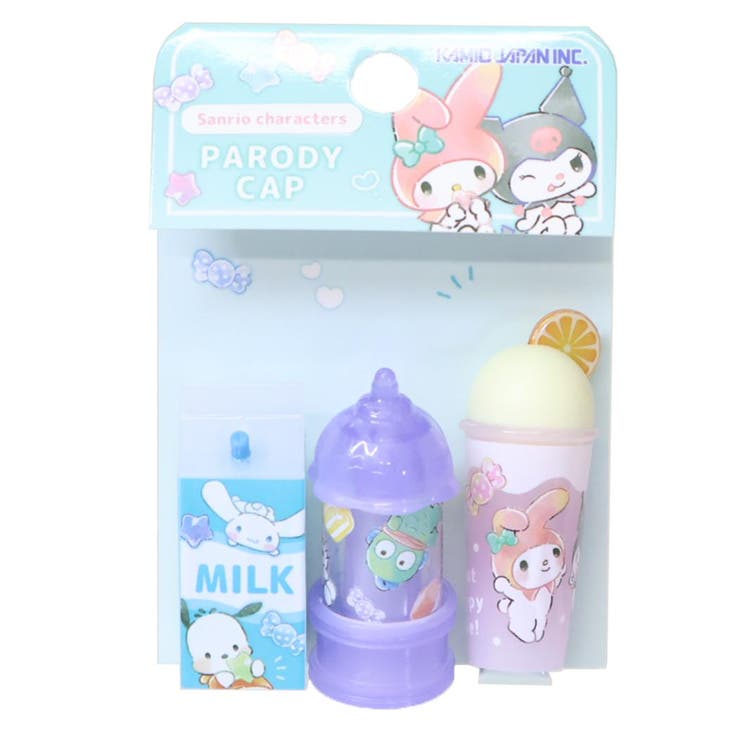 【10％OFFクーポン！11/11 (火)1:59まで】cinemacollection サンリオキャラクターズ 鉛筆キャップ パロディ鉛筆キャップ えんぴつカバー3本セット スイーツ サンリオ カミオジャパン 新学期準備文具 小学生 キャラクターのサムネイル