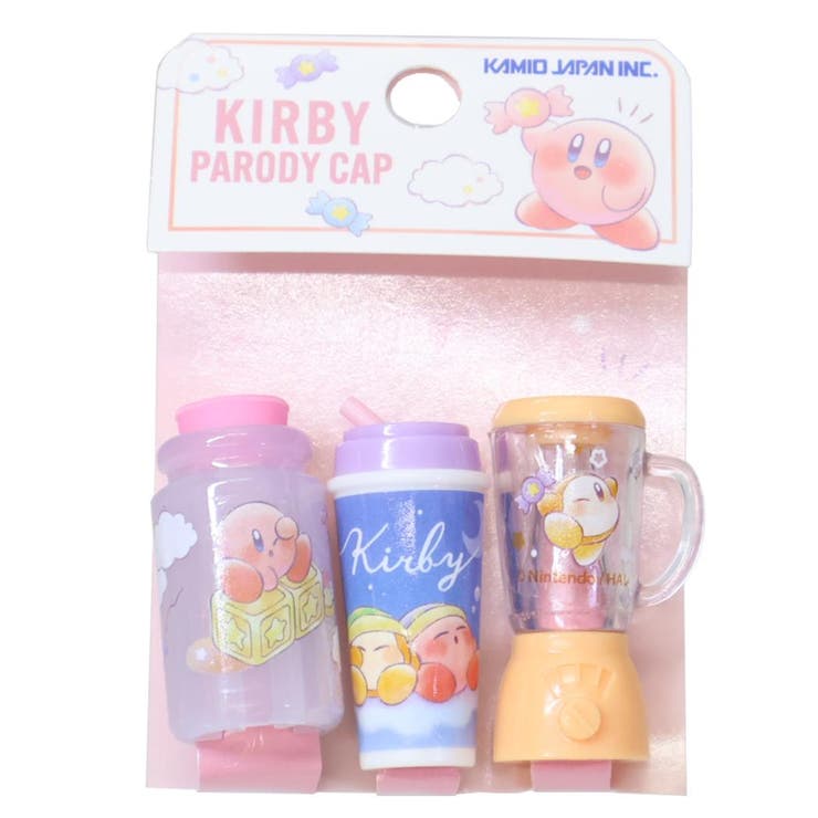 【10％OFFクーポン！11/11 (火)1:59まで】cinemacollection 星のカービィ 鉛筆キャップ パロディ鉛筆キャップ えんぴつカバー3本セット PUPUPU RAINY？DAY カミオジャパン 新学期準備文具 小学生 キャラクタのサムネイル