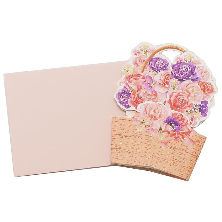 cinemacollection フラワーアレンジメント グリーティングカード ポップアップ ミニカード 多目的 13980 クローズピン ギフトカード 封筒付...