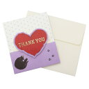 cinemacollection くらはしれい グリーティングカード ポップアップ ミニカード サンキュー(ハート) アクティブコーポレーション お礼 封筒付き...