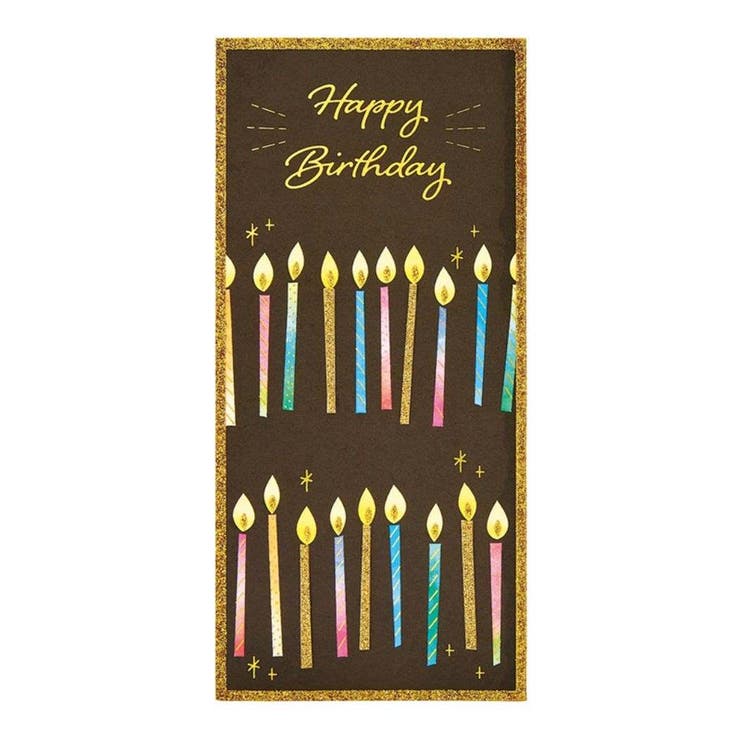 cinemacollection グリーティングカード バースデーBD145-3 二つ折りカード ろうそくいっぱい サンリオ メッセージカード 誕生日祝い グッ...