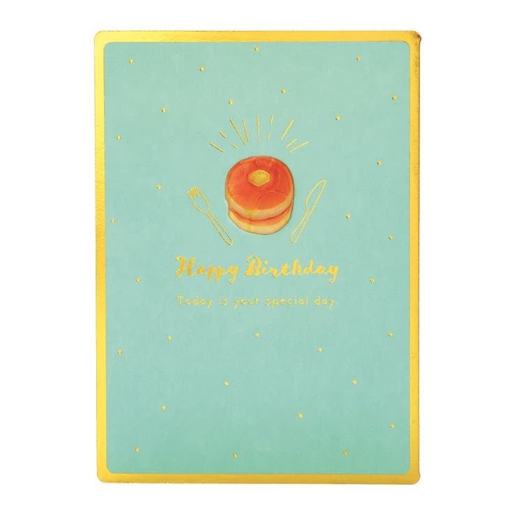 cinemacollection グリーティングカード バースデーBD165-3 二つ折りカード パンケーキ サンリオ メッセージカード 誕生日祝い グッズ 文...