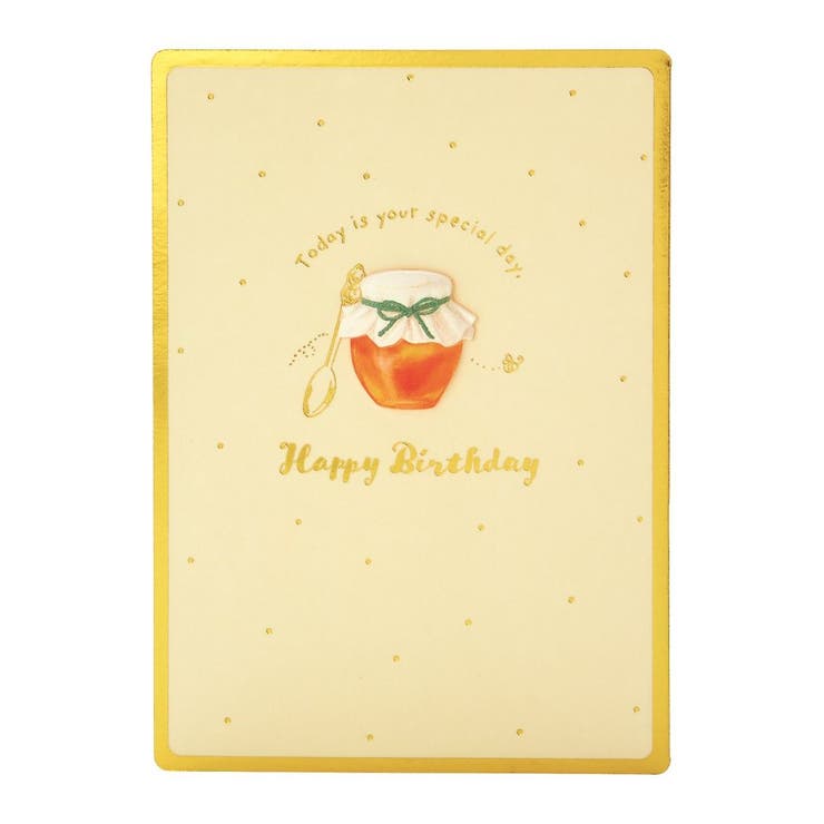 cinemacollection グリーティングカード バースデーBD166-3 二つ折りカード ハチミツ サンリオ メッセージカード 誕生日祝い グッズ 文房...