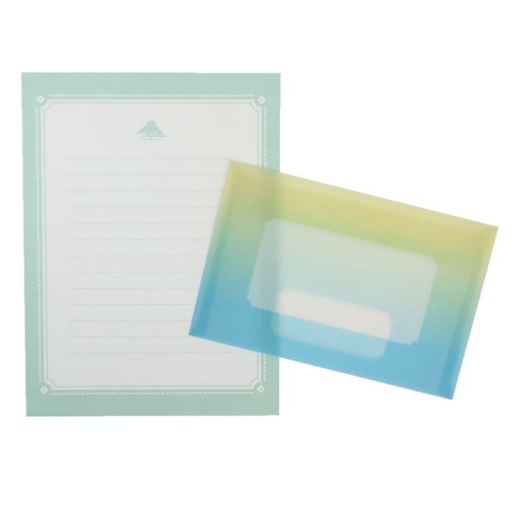 cinemacollection 手紙セット レターセット 富士 Green Flash 便箋&封筒 おしゃれ グッズ 文房具