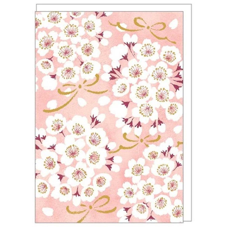 cinemacollection メッセージカード さくらグリーティングカード 桜の花束 クローズピン 入学 卒業 お祝いメッセージ 多目的カード グッズ 文房具