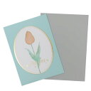 cinemacollection グリーティングカード カラーチェンジングフラワーカード チューリップ APJ メッセージカード 多目的 封筒付き グッズ 文房...